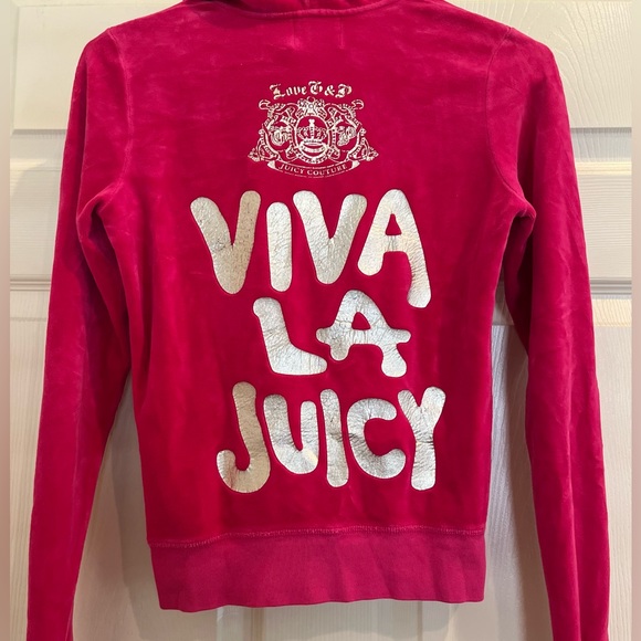 JUICY COUTURE pink velour jacket - Picture 6 of 11